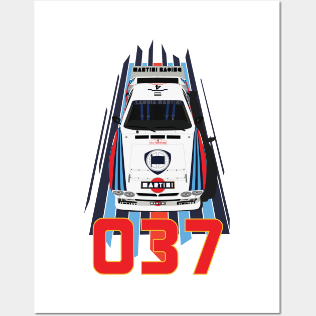 037 Rally Wall Art by AutomotiveArt